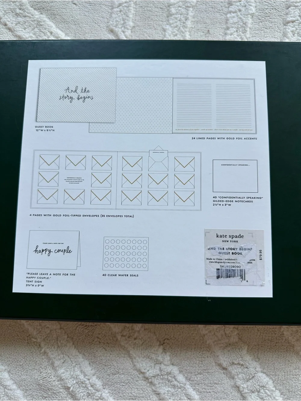Kate Spade | 'And the Story Begins' Bridal Guest Book
